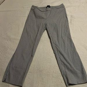 Pin stripe ankle pants